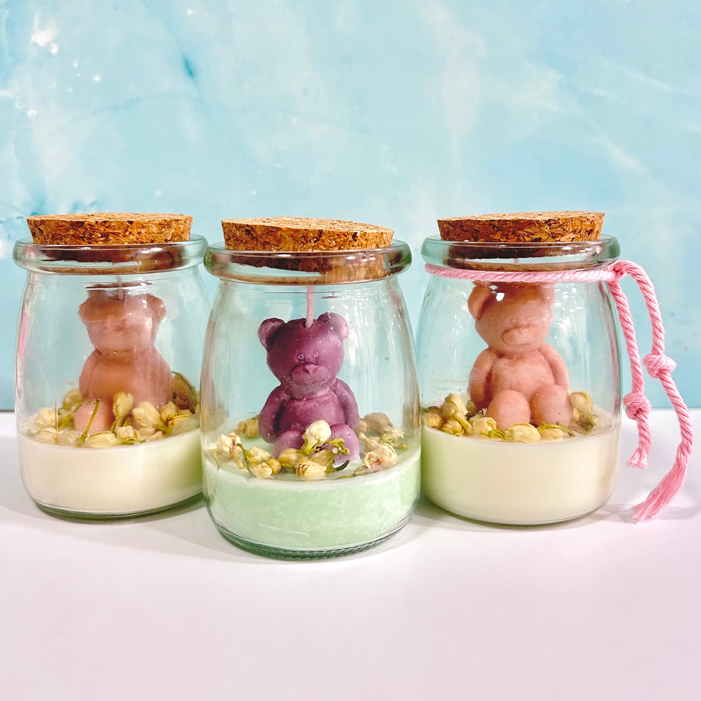 Teddy candles - Party favors